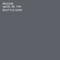 #5C6268 - Shuttle Gray Color Image